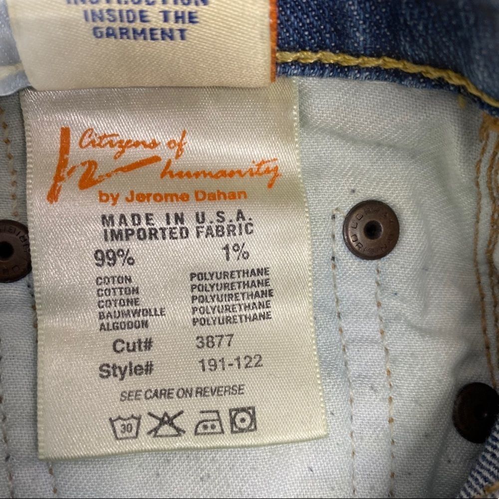 Citizens Of Humanity Women's Ingrid Flare Ditsy Size 26 - Picture 10 of 11